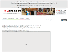 Tablet Screenshot of jamstage.cz